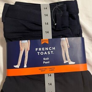 Brand new in packaging french toast girls navy blue uniform pointe skinny pants